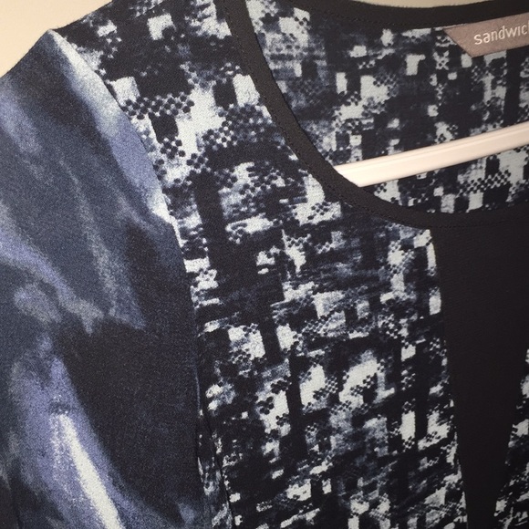 Patterned Blue Blouse by: Sandwich - Picture 3 of 7